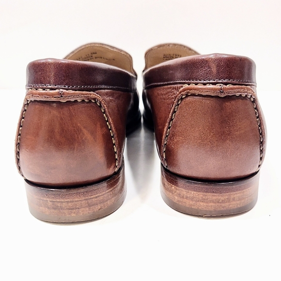 Johnston & Murphy Brown Leather Bit Loafers Men’s 11.5 M Dress Shoes Classic - Picture 6 of 11